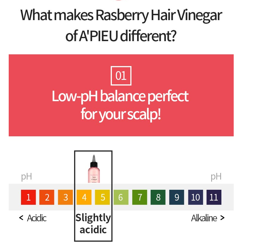 Raspberry Hair Vinegar 200ml (A'pieu)