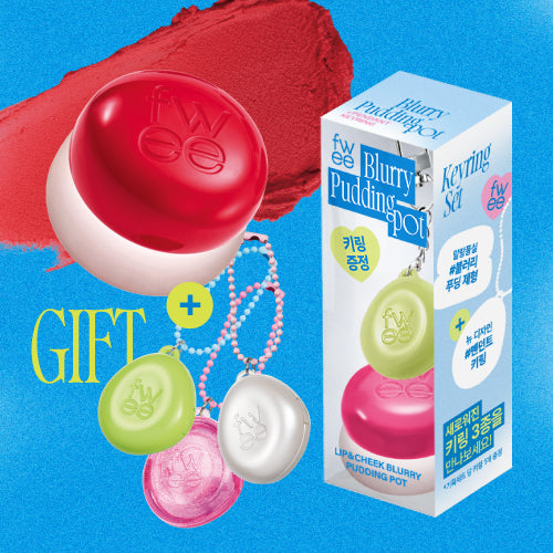 Keyring set Lip&Cheek Blurring Pudding Pot (Fwee)